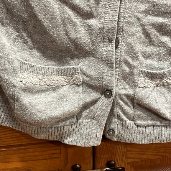 Hollister size S three quarter length cardigan with lace back - Picture 4 of 4